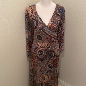 EUC Womens dress size 3XL bohemian style LONG DRESS ONE CLOTHING​​​​​